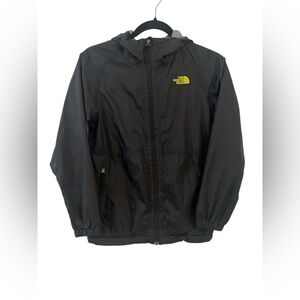 The North Face Jacket Boys Medium 10/12 Black DryVent Hooded Rain
Windbreaker.